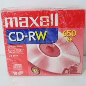 Maxell CD-RW 650MB 10-Pack